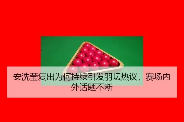 安洗莹复出为何持续引发羽坛热议，赛场内外话题不断